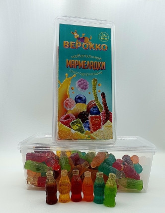  Жевательный мармелад Бутылочки МИКС, 250г      в Жуковском