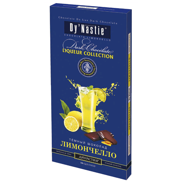 №3 Династия Шоколад "Лимончело", (блок 10шт по 100г)  в Жуковском