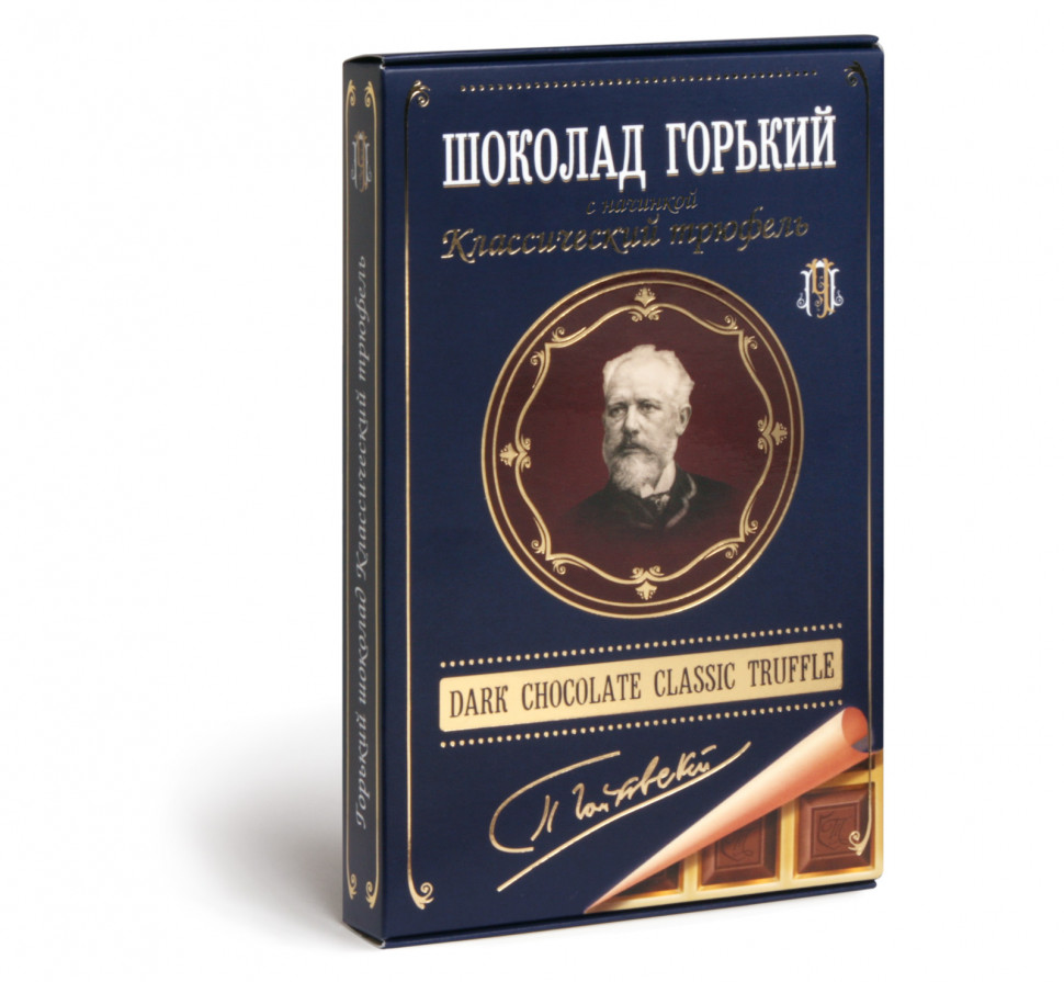  Фабрика Томер  Горький шоколад ТРЮФЕЛЬ классический (Чайковский), 112г в Жуковском