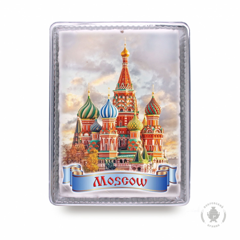  Пряник 600г MOSCOW с фотопечатью (в подарочной пластиковой упаковке)  в Жуковском